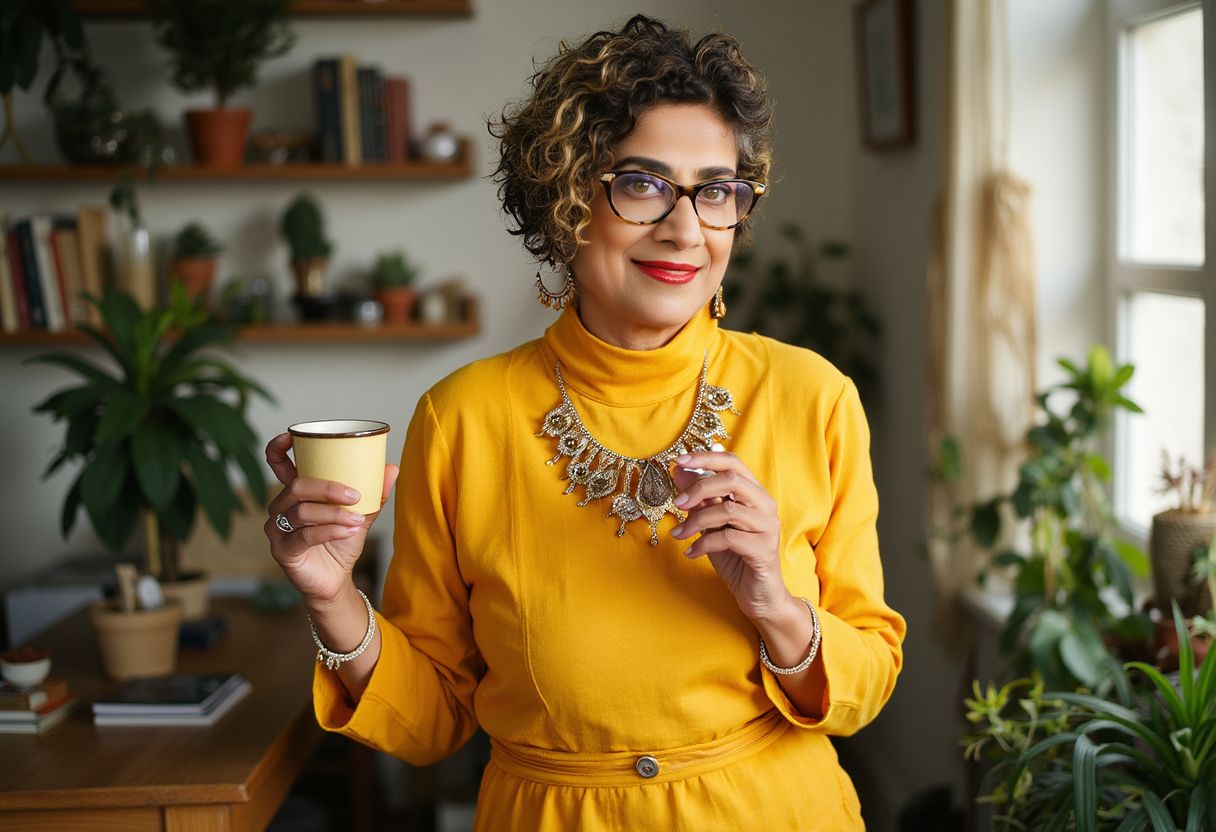 Ai image of woman holding mug