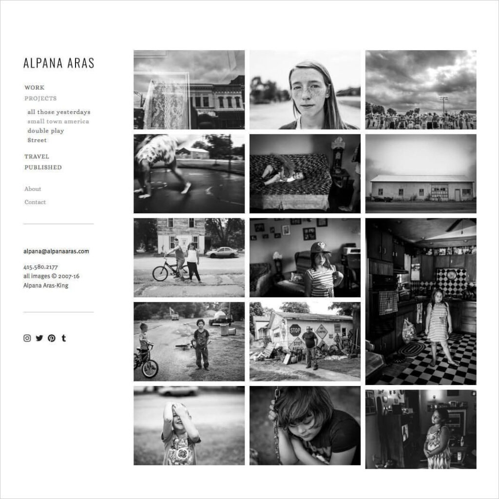 Original alpanaaras photography website